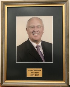 Photograph - Framed Photograph, Peter Williams - President - 2007-2009, 2007