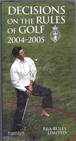 Book, Hamlyn, Decisions on the rules of golf 2004-2005, 2003