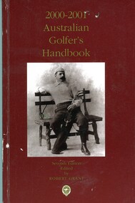 Book, Australian Golf Union, Australian golfers handbook, 2000-2001, 2000