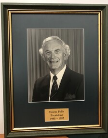 Photograph - Framed Photograph, Norm Fella - President - 1985-1987, 1985