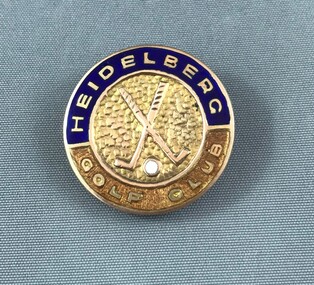 Decorative object - Badge, Heidelberg Golf Club, Ladies' monthly medal, 1960c