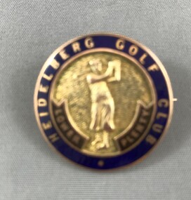 Decorative object - Badge, Heidelberg Golf Club, Ladies' monthly medal 1974, 1974