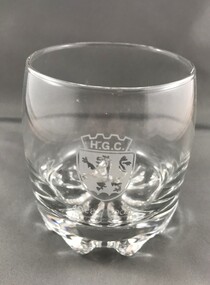 Memorabilia - Glass, Heidelberg Golf Club, HGC whiskey glass 1928-2003, 2003