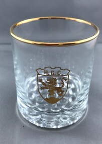 Memorabilia - Glass, Heidelberg Golf Club, HGC whiskey glass, 2000c
