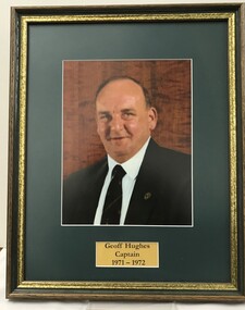 Photograph - Framed Photograph, Geoff Hughes - Captain - 1971-1972, 1971
