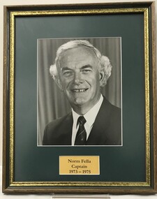 Photograph - Framed Photograph, Norm Fella - Captain - 1973-1975, 1973