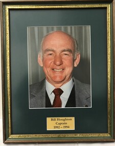 Photograph - Framed Photograph, Bill Houghton - Captain - 1992-1994, 1992