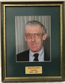 Photograph - Framed Photograph, John Gonzales - Captain - 1995-1997, 1995