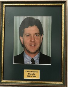 Photograph - Framed Photograph, Gavin Duncan - Captain - 2001-2004, 2001