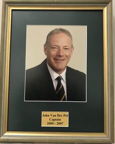 Photograph - Framed Photograph, John Van Der Pol - Captain - 2005-2007, 2005