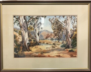 Painting - Framed Painting, Phyll Davidson, Toward the high country by Phyll Davidson, 1970s