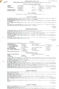 Document - Annual Report, Heidelberg Golf Club, Lower Plenty: 54th Annual Report, Year ended January 31st, 1983