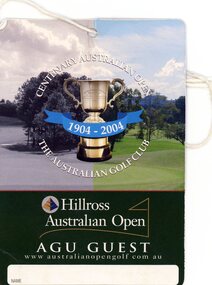 Memorabilia - Memorabilia Collection, Australian Golf Union, Australian Open 2004 [notes to rules officials], 2004
