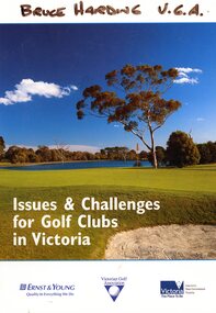 Book, Ernst & Young, Issues and challenges for golf clubs in Victoria, 2004