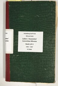 Administrative record - Minute Book, Ladies'/Associates' Committee Minutes: Book L/A 5: 1963-1967, 1963-1967