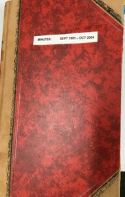 Administrative record - Minute Book, Heidelberg Golf Club, Ladies'/Associates' Committee Meetings - Minutes: Book L/A 13: Sept 1991-Oct 2004, 1991-2004