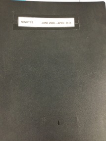 Administrative record - Minute Book, Heidelberg Golf Club, Ladies'/Associates' Committee Minutes: Book L/A 17: June 2008 - April 2010, 2008-2010