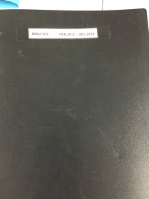 Administrative record - Minute Book, Heidelberg Golf Club, Ladies'/Associates' Committee Minutes: Book L/A 19: February 2012 - December 2012, 2012