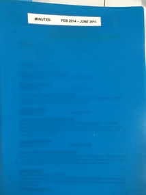 Administrative record - Minute Book, Heidelberg Golf Club, Womens' Committee Minutes: Book L/A 21: February 2014 - June 2015, 2014-2015