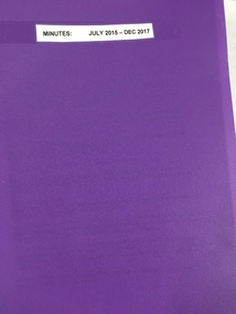 Administrative record - Minute Book, Heidelberg Golf Club, Womens' Committee Minutes: Book L/A 22: July 2015 - December 2017, 2015-2016