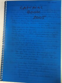 Administrative record - Minute Book, Heidelberg Golf Club, Ladies'/Associates' Reports - Captain's book: Book L/A 33: 2005, 2005
