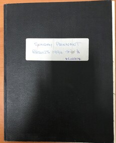 Administrative record - Book, Heidelberg Golf Club, Sunday Pennant results 1994. 1995 and 1996: Ladies Pennant Book 1, 1994-1996