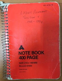 Administrative record - Book, Heidelberg Golf Club, Ladies Pennant Section 5, 1986-1994: Ladies Pennant Book 2, 1986-1994