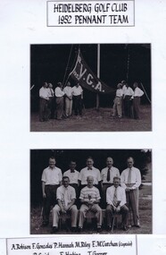 Photograph - Team Photograph, Heidelberg Golf Club, Heidelberg Golf Club 1952 Pennant Team, 1952