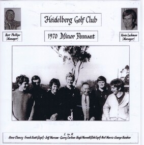 Photograph - Team Photograph, Heidelberg Golf Club, Heidelberg Golf Club 1970 Minor Pennant, 1970