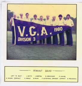 Photograph - Team Photograph, Heidelberg Golf Club, Heidelberg Golf Club 1980 Pennant Squad, V.G.A. Division 3, 1980