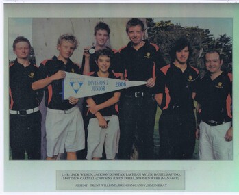 Photograph - Team Photograph, Heidelberg Golf Club, Heidelberg Golf Club 2006 Victorian Golf Association Division 2 Junior Pennant Squad, 2006