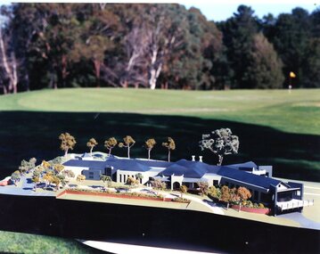 Photograph, Architectural model of proposed new clubhouse c1997, 1997