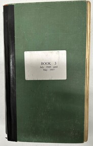 Administrative record - Reports, Heidelberg Golf Club, Directors' Reports: Book 3: July 1949 - May 1957, 1949 - 1957