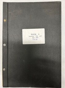 Administrative record - Reports, Heidelberg Golf Club, Directors' Reports: Book 6: September 1964 - February 1966, 1964 - 1966