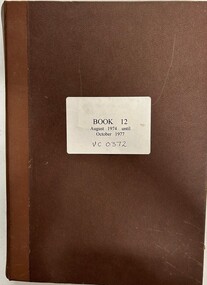 Administrative record - Reports, Heidelberg Golf Club, Directors' Reports: Book 12: August 1974 - October 1977, 1974 - 1977