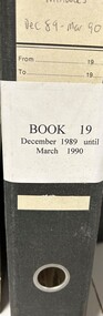 Administrative record - Reports, Heidelberg Golf Club, Directors' Reports: Book 19: December 1989 - March 1990, 1989 - 1990