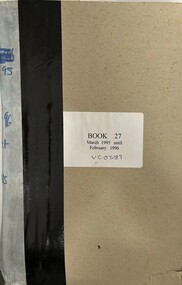 Administrative record - Reports, Heidelberg Golf Club, Directors' Reports: Book 27: March 1995 - February 1996, 1995 - 1996