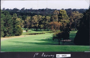 Photograph, 1st fairway: Heidelberg Golf Club, 2000