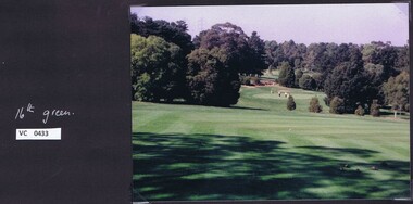 Photograph, 16th green 2000: Heidelberg Golf Club, 2000