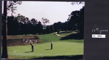 Photograph, 17th green 2000: Heidelberg Golf Club, 2000