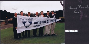 Photograph, VGA Division 2 Minor - winning Pennant Team 1998: Heidelberg Golf Club, 1998