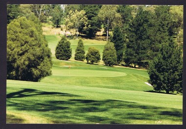 Photograph, 1st fairway, 16th green, 17th green and18th tee: Heidelberg Golf Club, 1990s