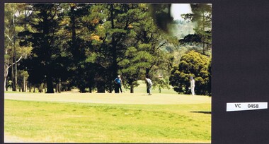 Photograph, 10th green with 9th fairway behind: Heidelberg Golf Club, 1990s