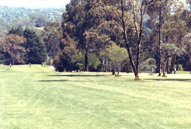 Photograph, 14th fairway, 200 metres from green: Heidelberg Golf Club, 1990s