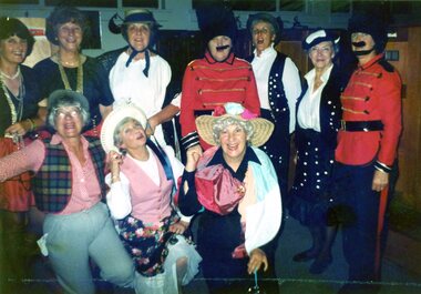 Photograph, Faye Lamb, Heidelberg Golf Club: Ladies' Christmas celebrations1990s: Lambeth Walk, 1992