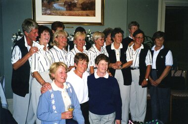 Photograph, Heidelberg Golf Club: Ladies' Pennant Section 8 2000, players and caddies, 2000