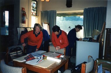 Photograph, Heidelberg Golf Club: temporary Committee area in Bryn Teg, 1997