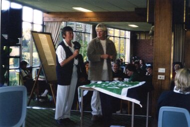 Photograph, Heidelberg Golf Club: Presentation of Pennant Flag, Unknown,  1990s?