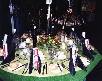 Photograph, Heidelberg Golf Club: 75th anniversary table setting - Table 15, 16/08/2003