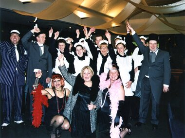 Photograph, Heidelberg Golf Club: 75th anniversary - Office staff and waiters, 16/08/2003